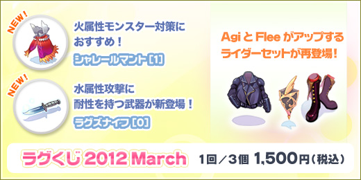 ラグくじ2012 March