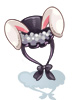 [衣装] ウサギ耳の花帽子