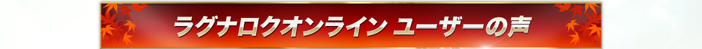 ラグナロクオンラインユーザーの声