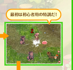 最初は初心者用の特訓だ！