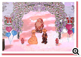 ラグナロクオンラインSS　雪が舞うなか結婚式で愛を誓い合う二人