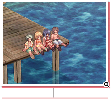 ラグナロクオンラインSS　海辺の桟橋で仲間とのんびり