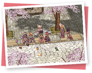 ラグナロクオンラインSS　桜の木の下でまったりお花見