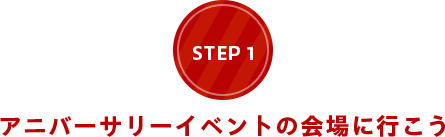 step01 アニバーサリーイベントの会場に行こう