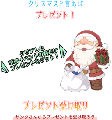 プレゼント受け取り