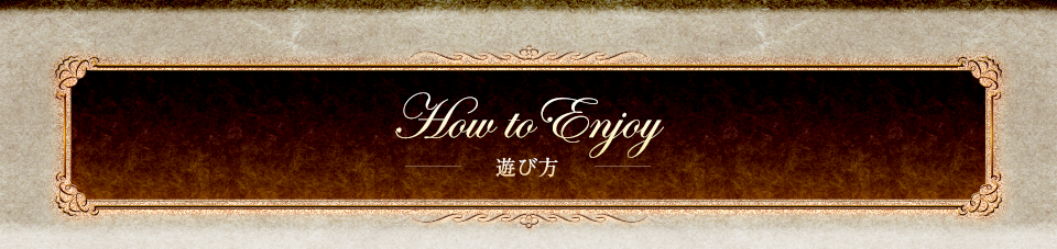 How to Enjoy -遊び方-